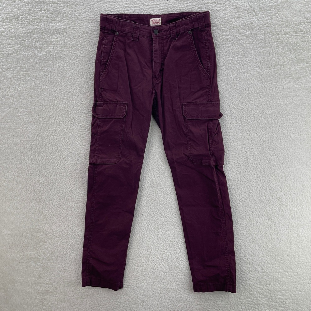 Levis Cargo Pants Mens 31x30* Maroon Military Paratrooper Gorpcore Outdoor